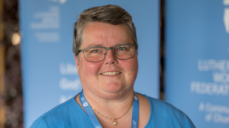 Mellomkirkelig råds leder, Kristine Sandmæl. Foto: Albin Hillert / LWF.