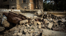 Illustrasjonsfoto frå bombing i Irak. (Foto: Hawkey/Kirkenes verdensråd)