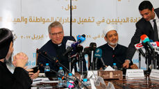 Generalsekretær Olav Fykse Tveit i Kirkenes verdensråd og professor Dr Ahmed al-Tayyeb, sjefsimamen ved Al-Azhar i Kairo. (Foto: Marianne Ejdersten, WCC)