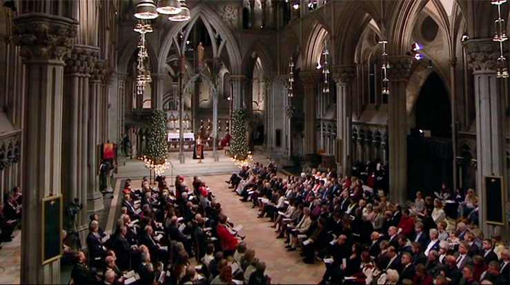 Fra den økumeniske reformasjonsgudstjenesten i Nidarosdomen 31. oktober 2017. (Foto: skjermkopi nrk.no)