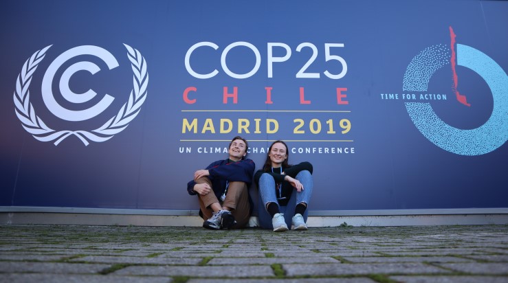 Kristian Møller Krystad og Hilda Bævre Bergseth fra KFUK-KFUM Global. Foto: Kirkerådet