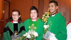 Tre nyordinerte: Somporn Kunchote, Sim Samphachanyanon og Wirot Keawsaat. Foto: Paitoon Meetee