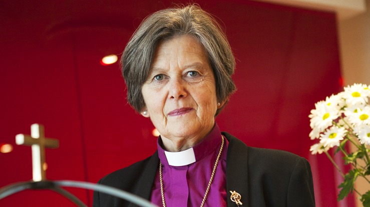 Bispemøtets preses Helga Haugland Byfuglien. Foto: Eric Johannessen.