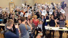 The historic vote in Church of Norway Synod April 11 2016.