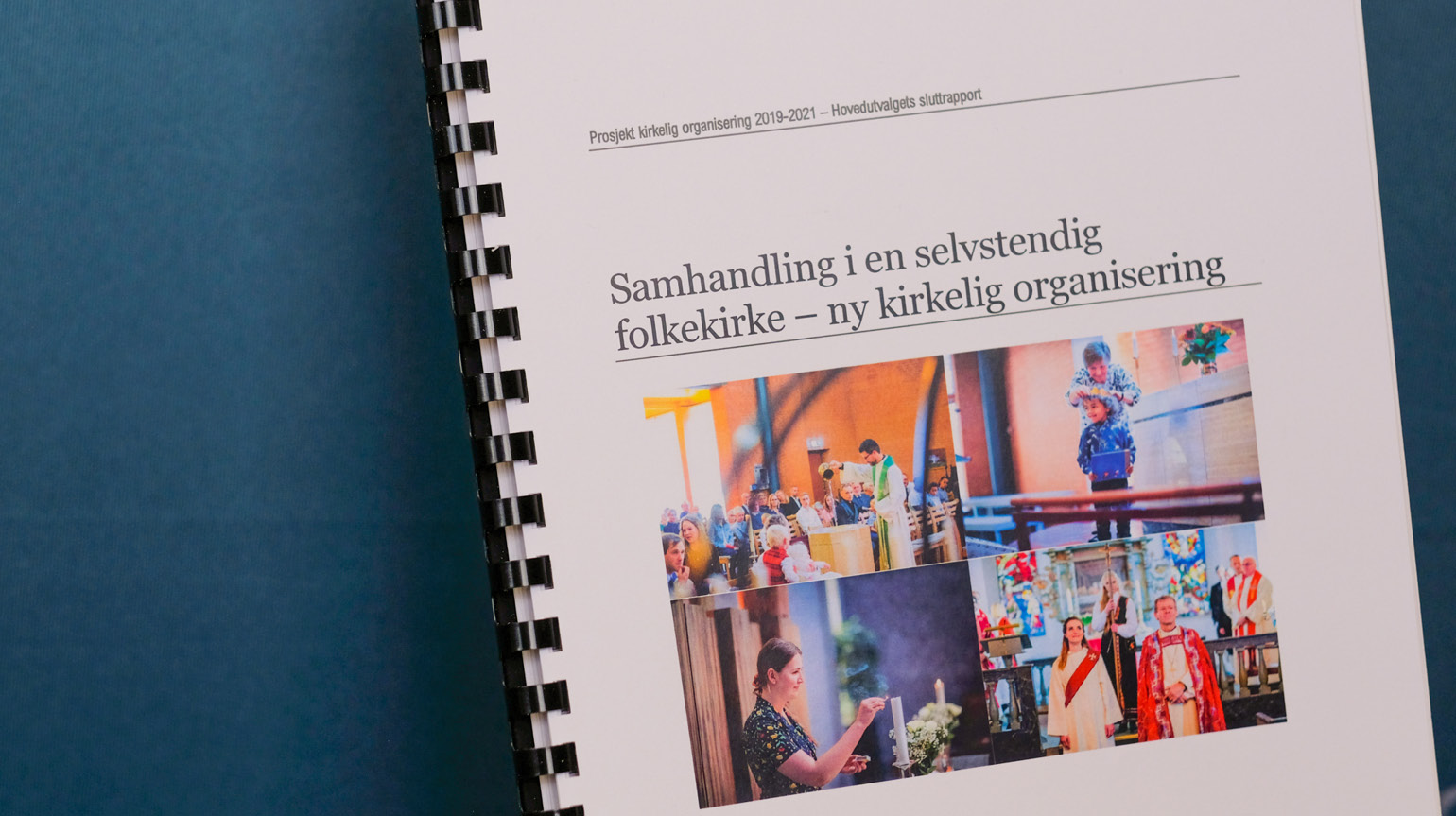 Hovedutvalgets sluttrapport: Samhandling i en selvstendig folkekirke. Foto: Kirker&#229;det