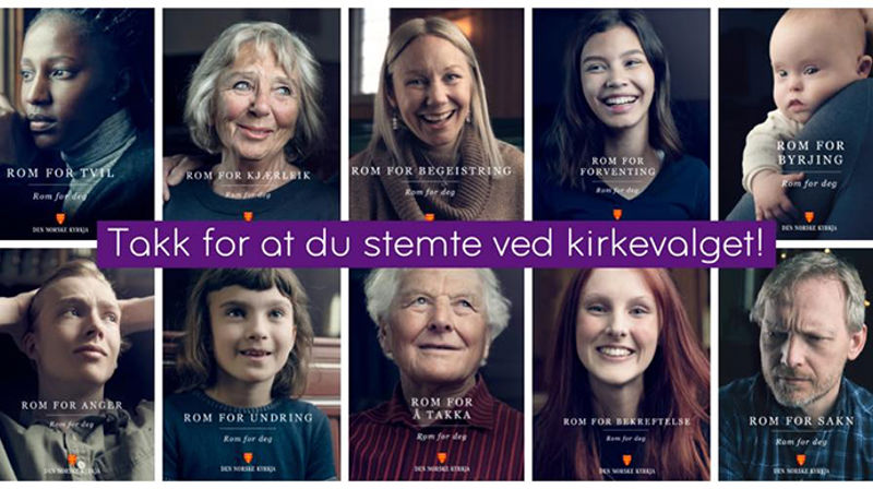 Takk for din stemme til kirkevalget!