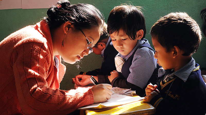 Fra en førskole i Nepal / HimalPartner