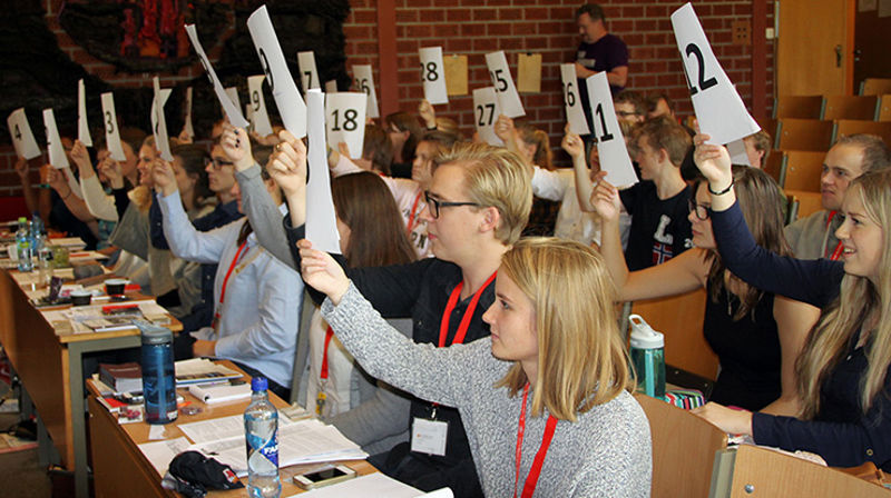 Det stemmes på Ungdommens kirkemøte.