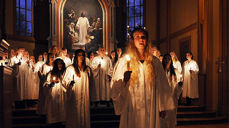 Fra en Lucia-konsert i Gjøvik kirke i 2013. (Foto: Hans Olav Granheim / www.oa.no)