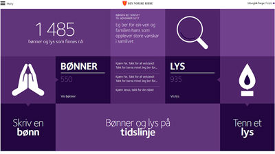 Tenn et lys - Be en bønn