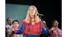 Kapellan i Harstad, Hanne P. Øygard, deltok på konferansen med et urfolksperspektiv (Foto: Albin Hillert/WCC)