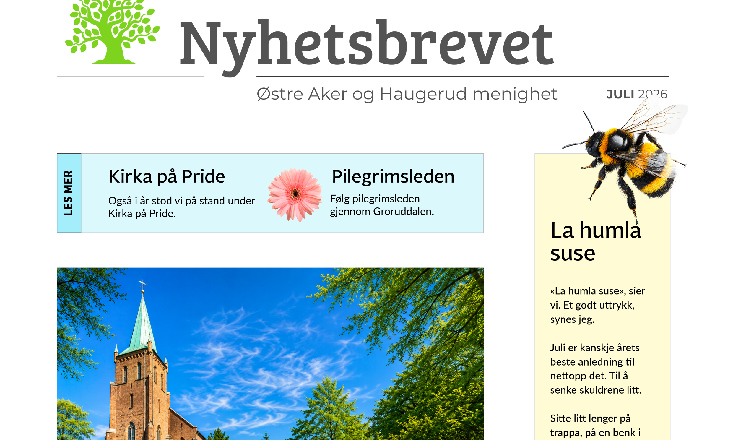 Nyhetsbrev for juli