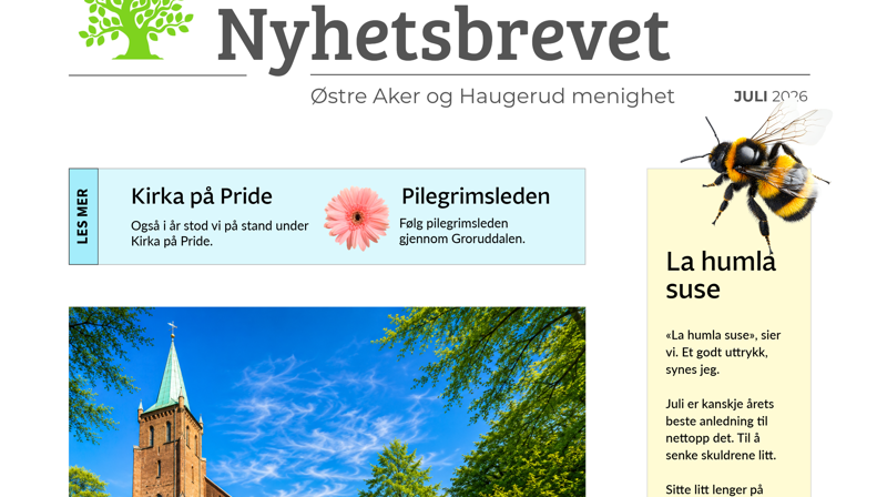 Nyhetsbrev for juli